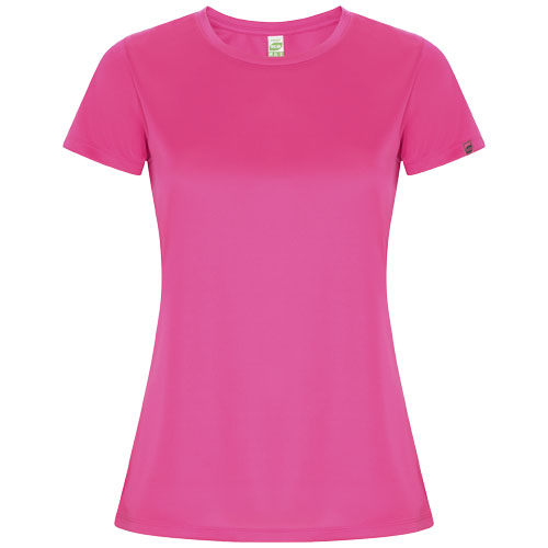 T-shirt sport 135g à personnaliser manches courtes femme Imola Roly Rose fluo